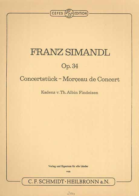 Vorderes Coverbild Konzertstück op.34