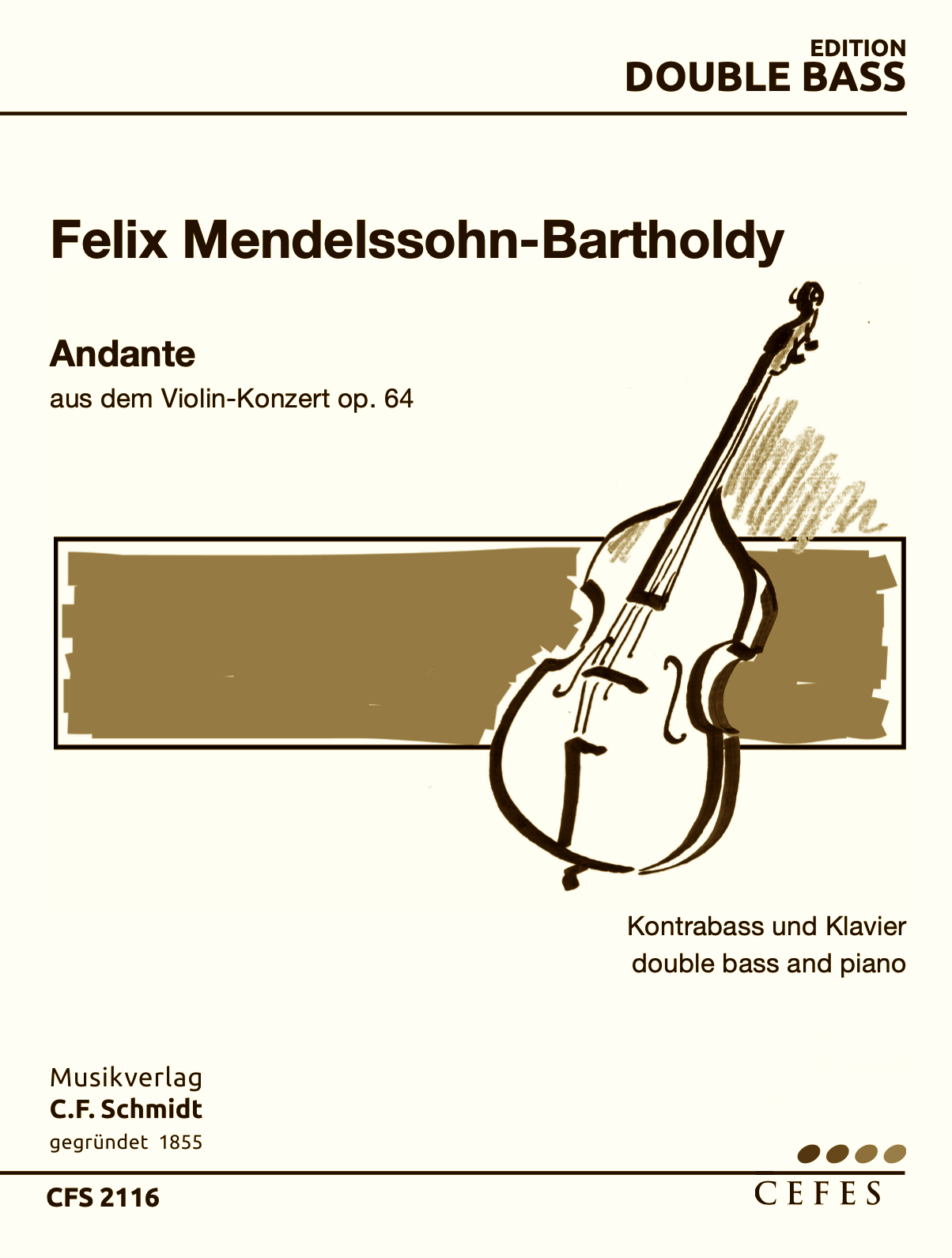 Vorderes Coverbild Andante aus dem Violinkonzert op. 64