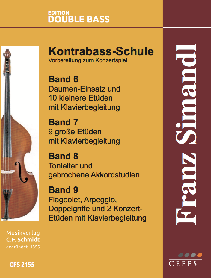 Vorderes Coverbild Kontrabass-Schule Teil 2 kplt. - Bände 6 - 9