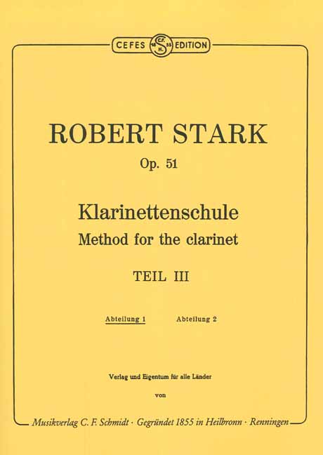 Vorderes Coverbild Klarinettenschule op. 51 - Band 1