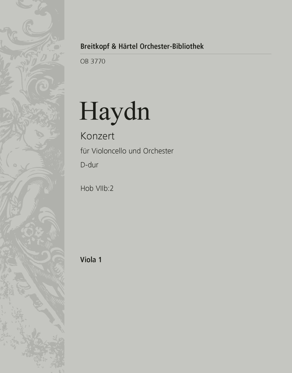 Vorderes Coverbild Violoncellokonzert D-dur Hob VIIb:2