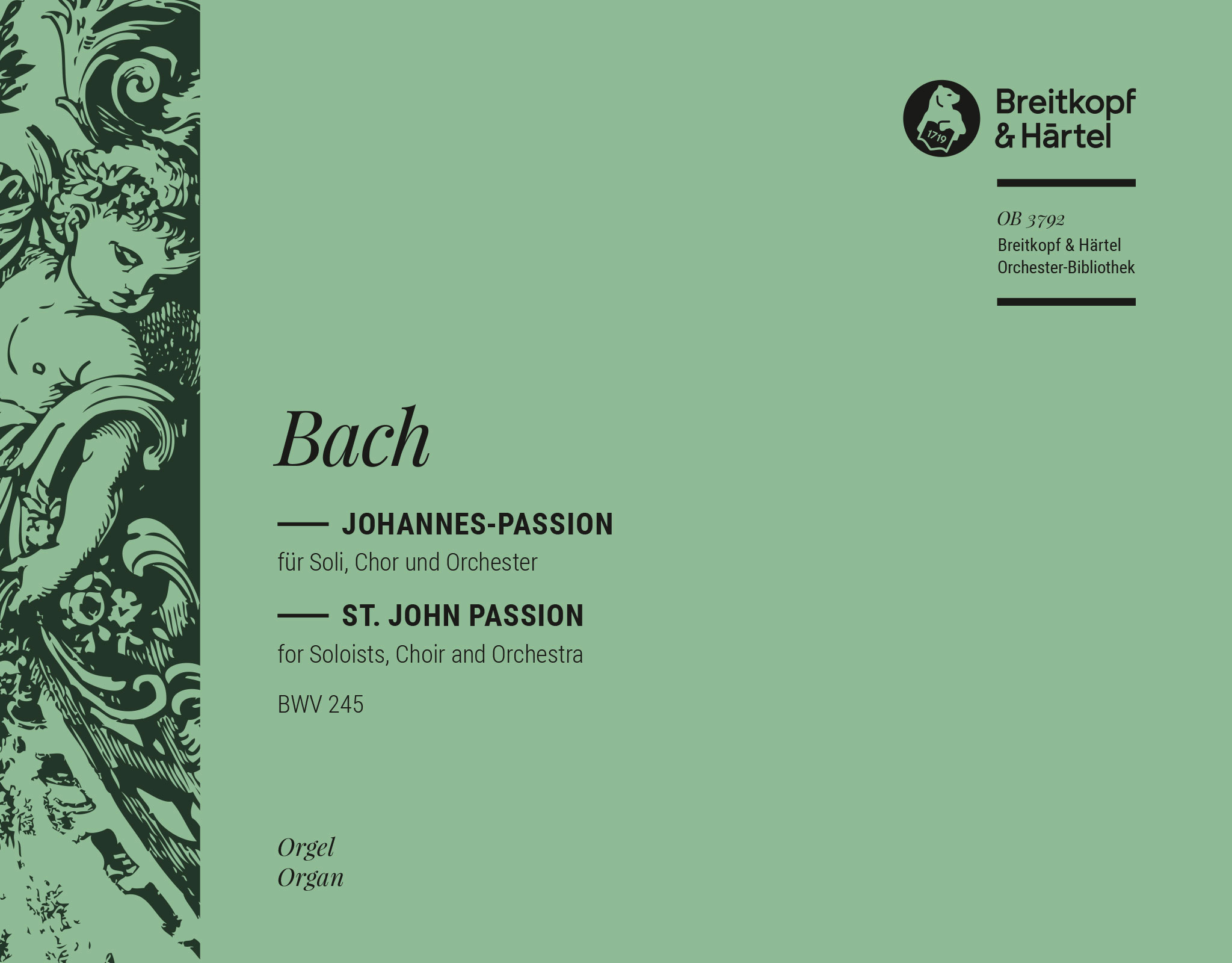 Vorderes Coverbild Johannes-Passion BWV 245