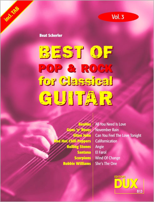 Vorderes Coverbild Best of Pop & Rock for Classical Guitar Vol. 3