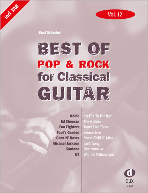 Vorderes Coverbild Best of Pop  & Rock for Classical Guitar Vol. 12