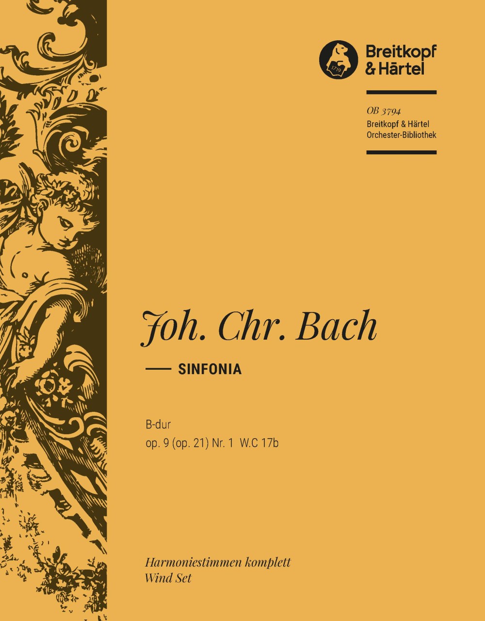 Vorderes Coverbild Sinfonia B-dur op. 9 (op. 21) Nr. 1 W.C 17b