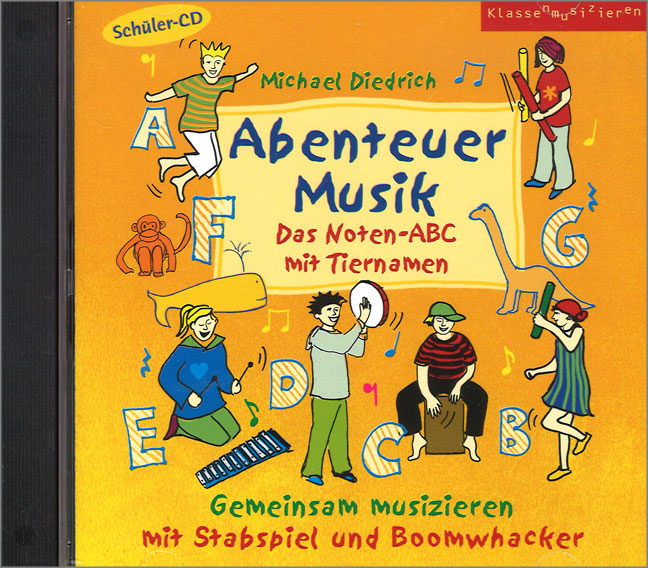 Vorderes Coverbild Abenteuer Musik - Das Noten-ABC mit Tiernamen