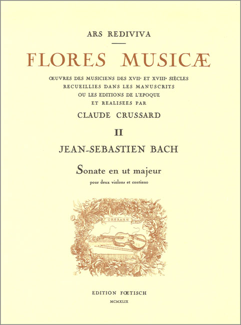 Vorderes Coverbild Sonate C-Dur BWV 1037