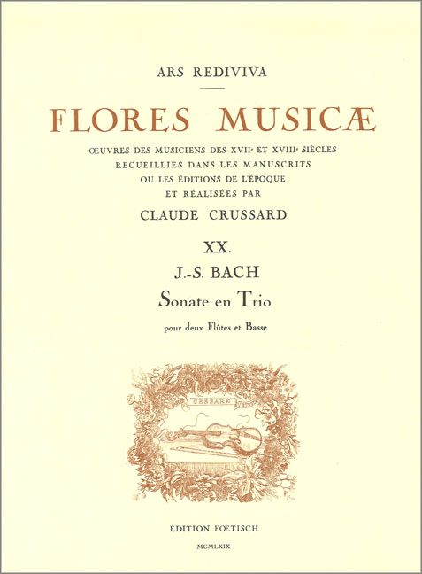 Vorderes Coverbild Triosonate BWV 1039