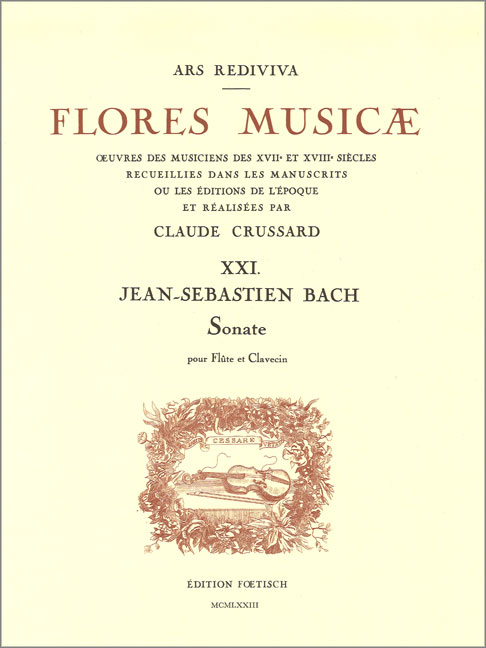 Vorderes Coverbild Sonate BWV 1034