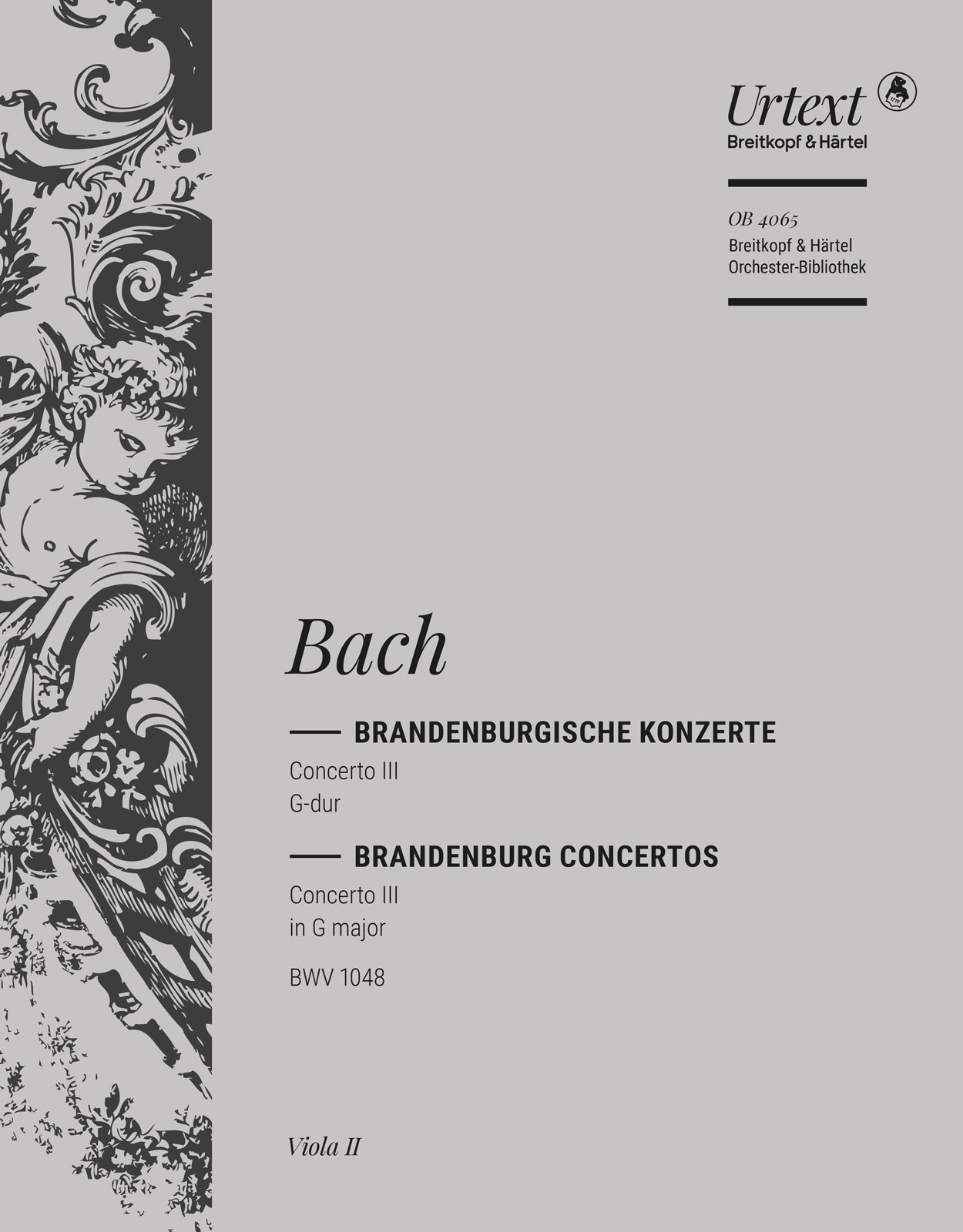 Vorderes Coverbild Brandenburgisches Konzert Nr. 3 G-Dur BWV 1048