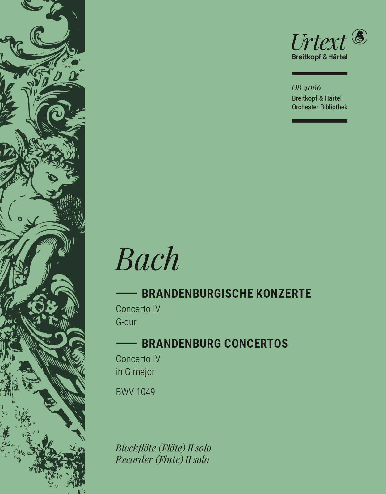 Vorderes Coverbild Brandenburgisches Konzert Nr. 4 G-Dur BWV 1049