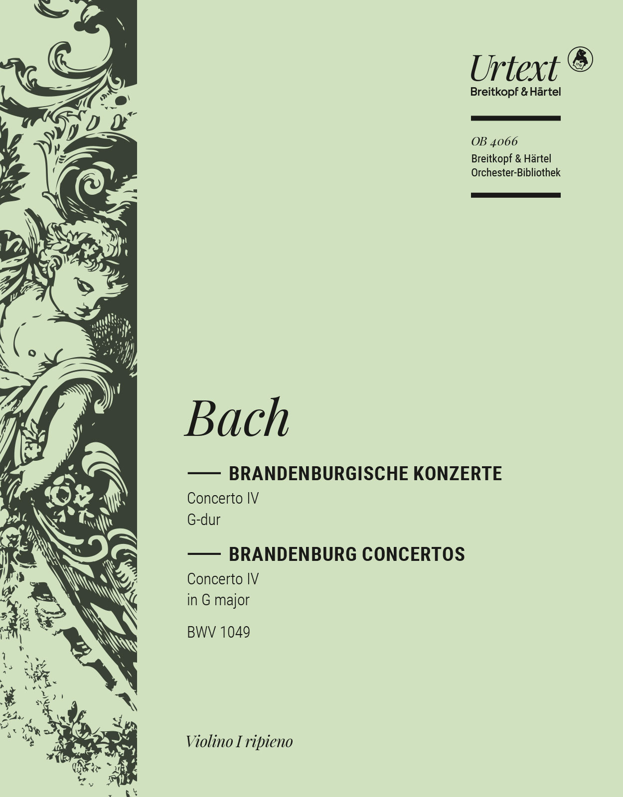 Vorderes Coverbild Brandenburgisches Konzert Nr. 4 G-Dur BWV 1049