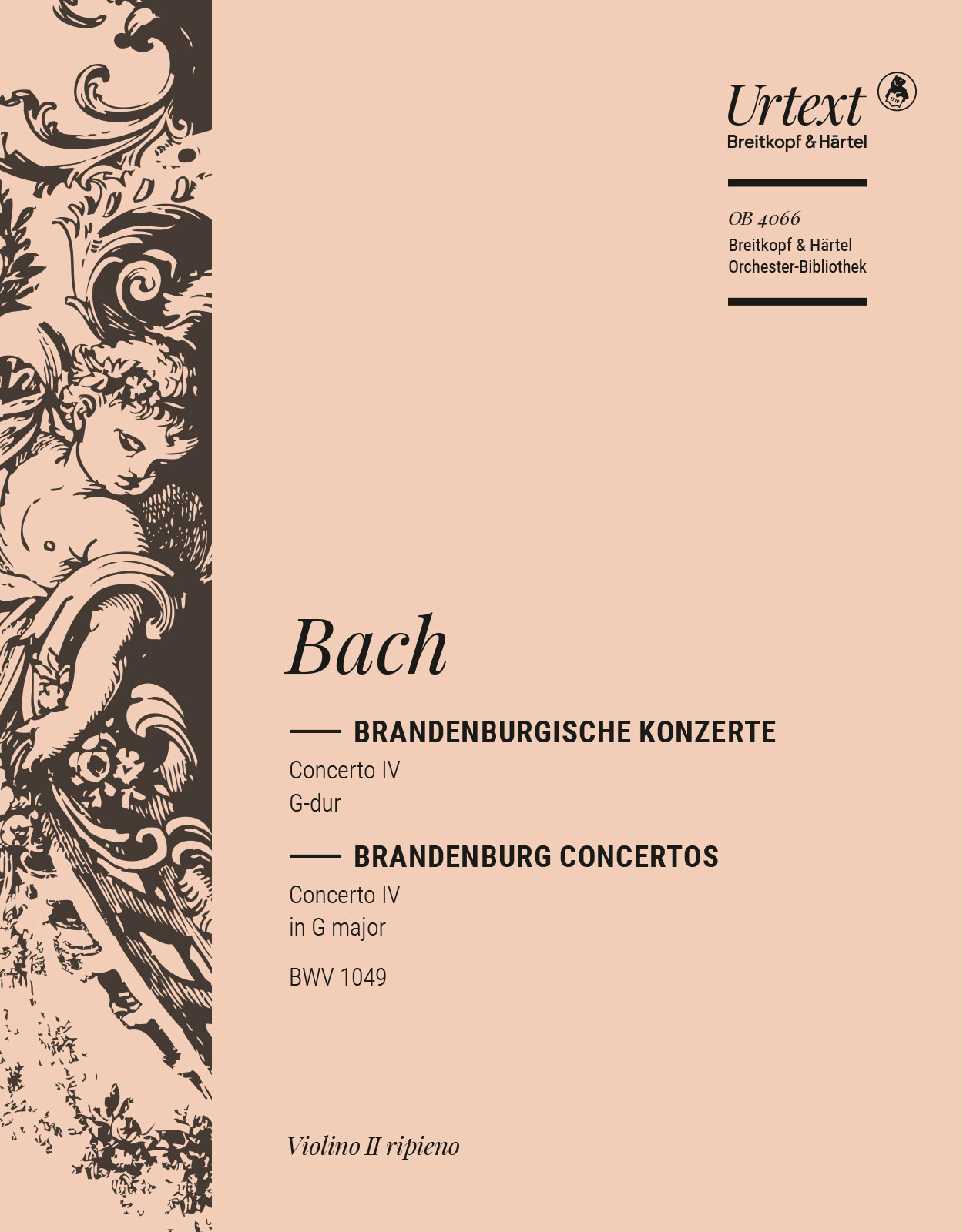 Vorderes Coverbild Brandenburgisches Konzert Nr. 4 G-Dur BWV 1049