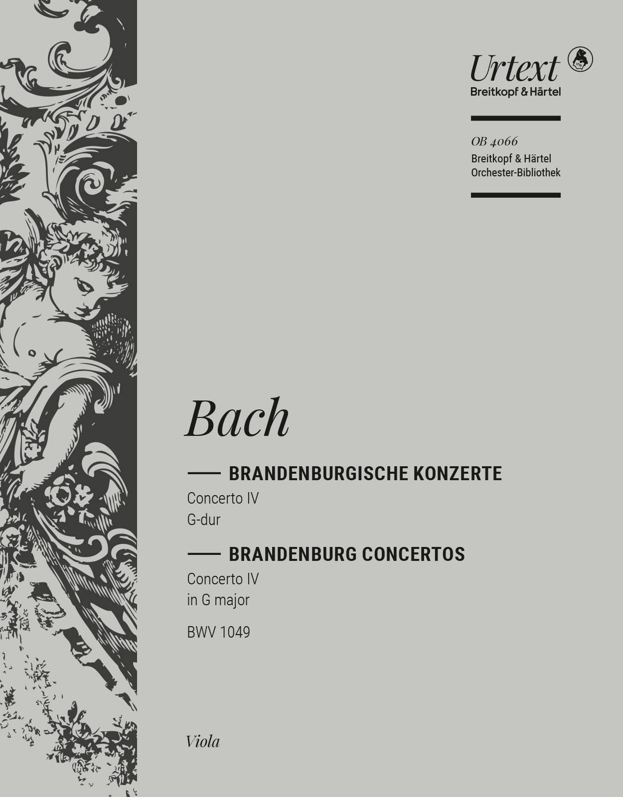 Vorderes Coverbild Brandenburgisches Konzert Nr. 4 G-Dur BWV 1049