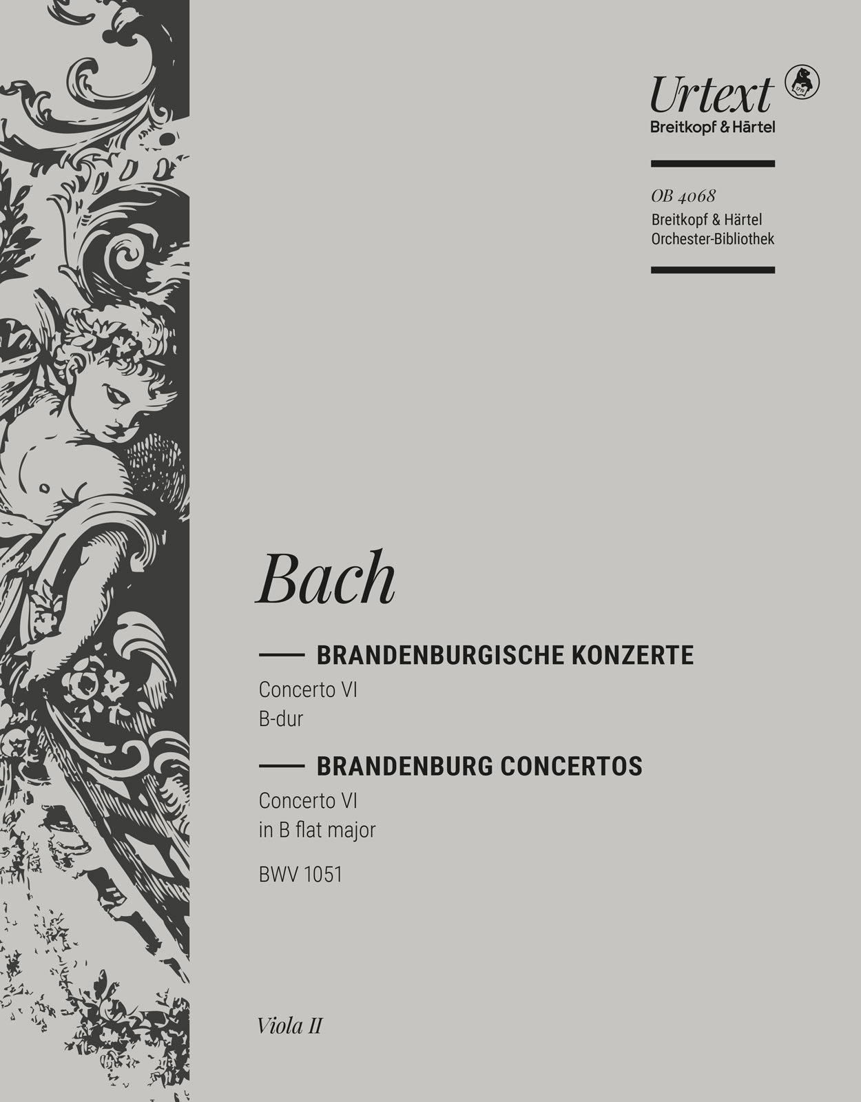 Vorderes Coverbild Brandenburgisches Konzert Nr. 6 B-Dur BWV 1051