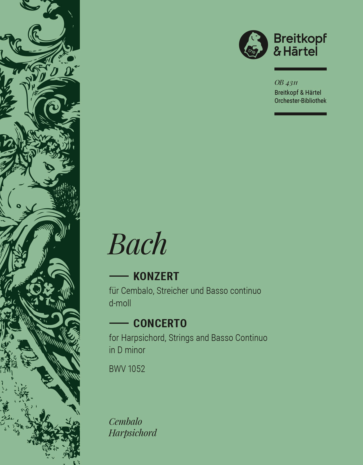 Vorderes Coverbild Cembalokonzert d-moll BWV 1052
