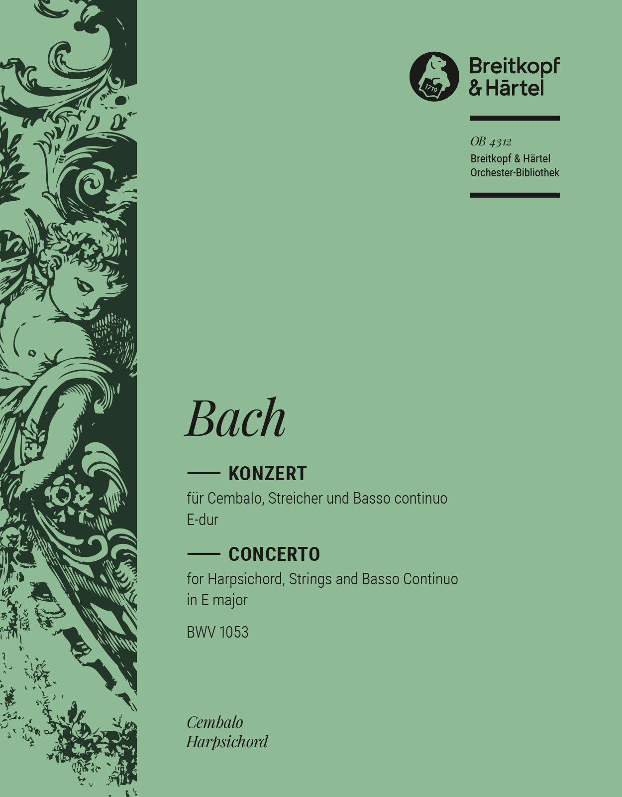 Vorderes Coverbild Cembalokonzert E-dur BWV 1053