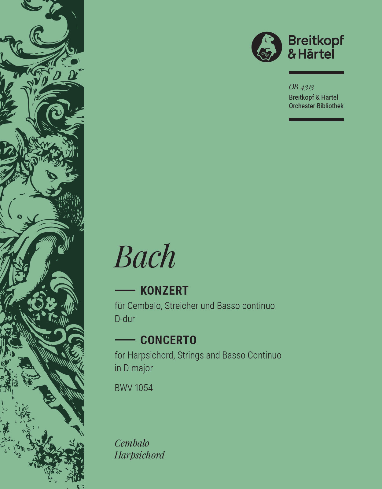 Vorderes Coverbild Cembalokonzert D-dur BWV 1054