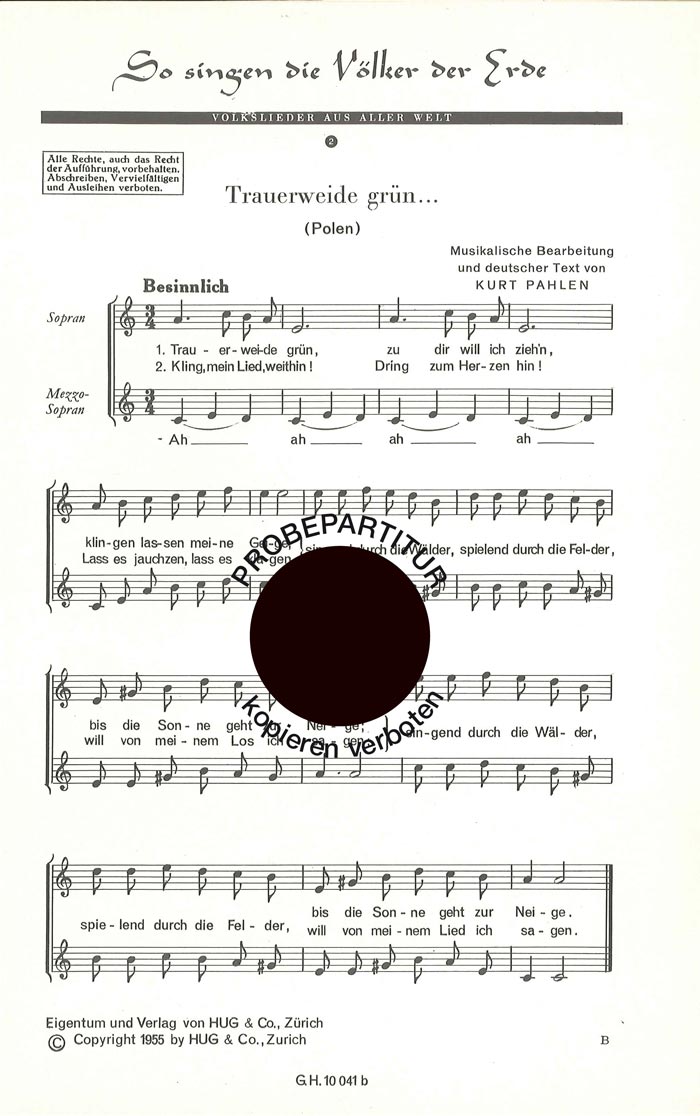 Vorderes Coverbild So singen die Völker der Erde 2