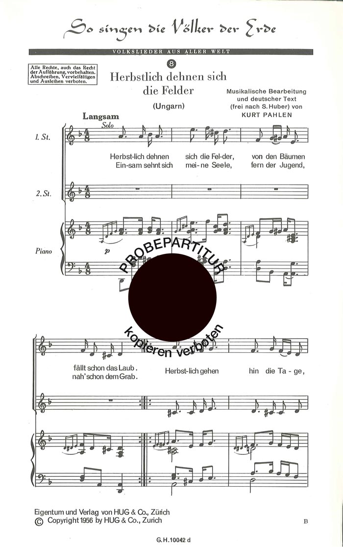 Vorderes Coverbild So singen die Völker der Erde 8