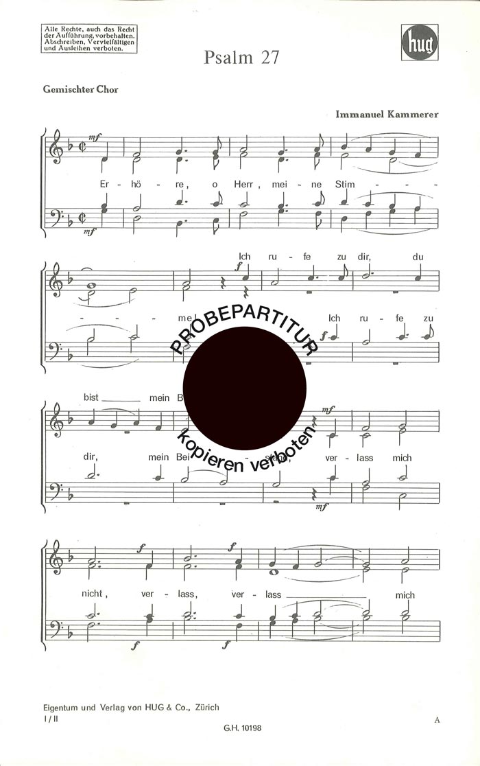 Vorderes Coverbild Psalm 27