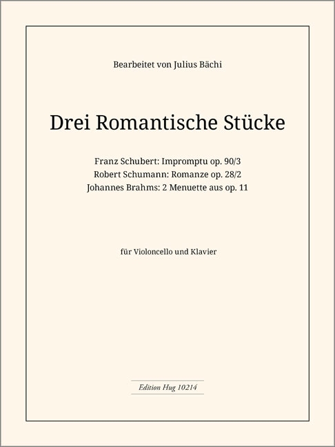 Vorderes Coverbild 3 Romantische Stücke