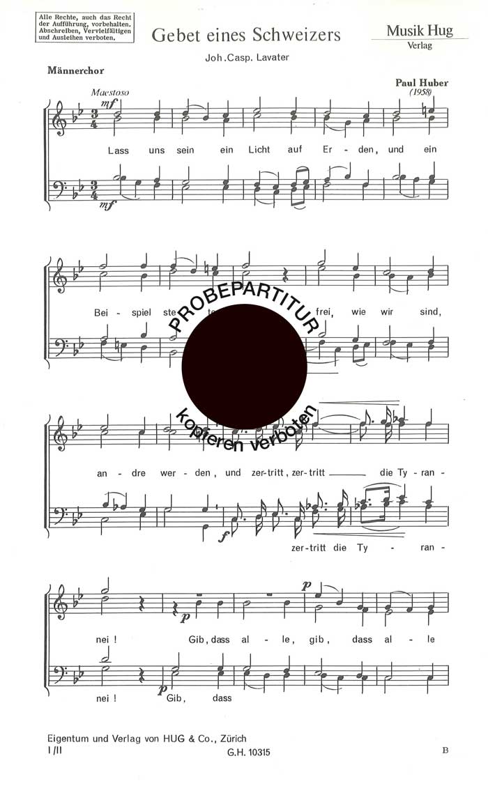 Vorderes Coverbild Gebet eines Schweizers