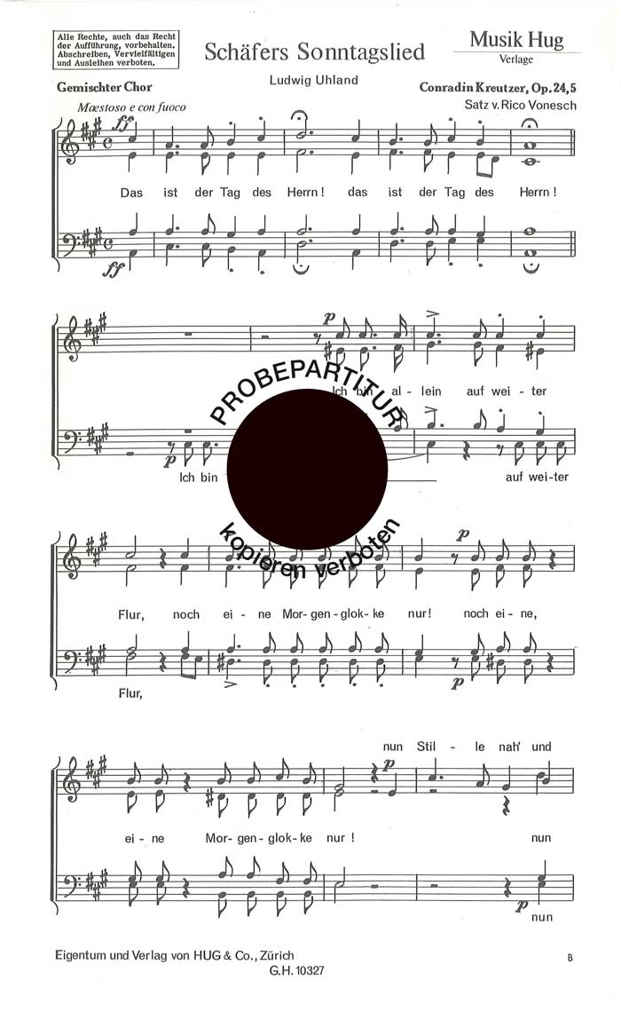 Vorderes Coverbild Schäfers Sonntagslied