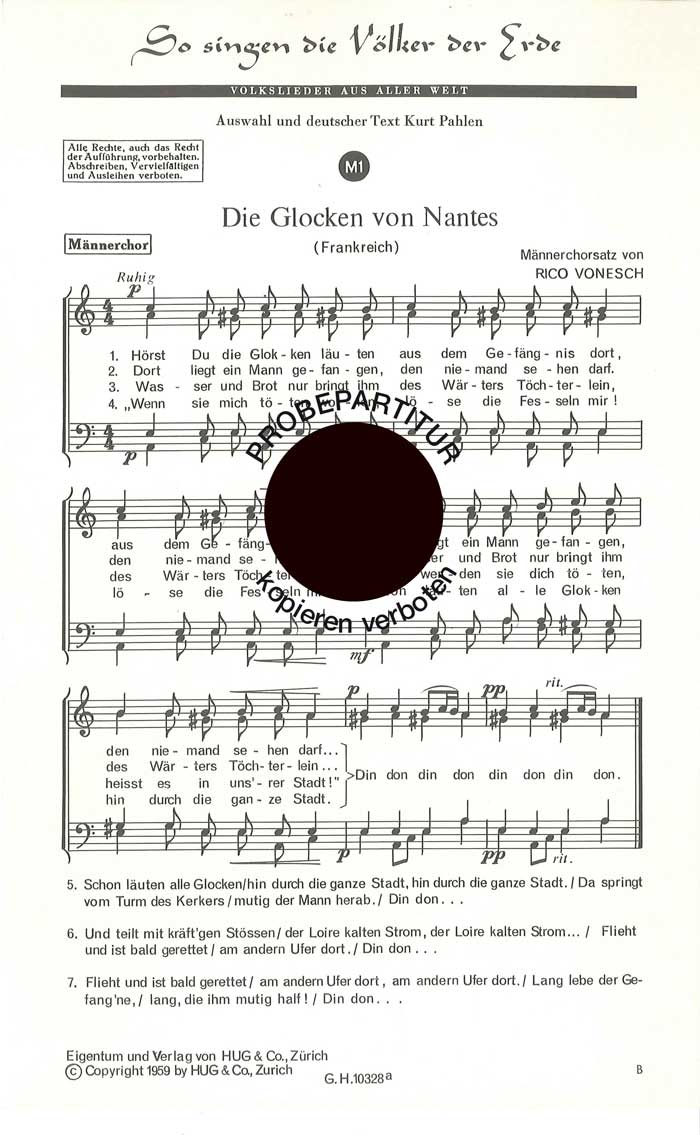 Vorderes Coverbild So singen die Völker der Erde 1