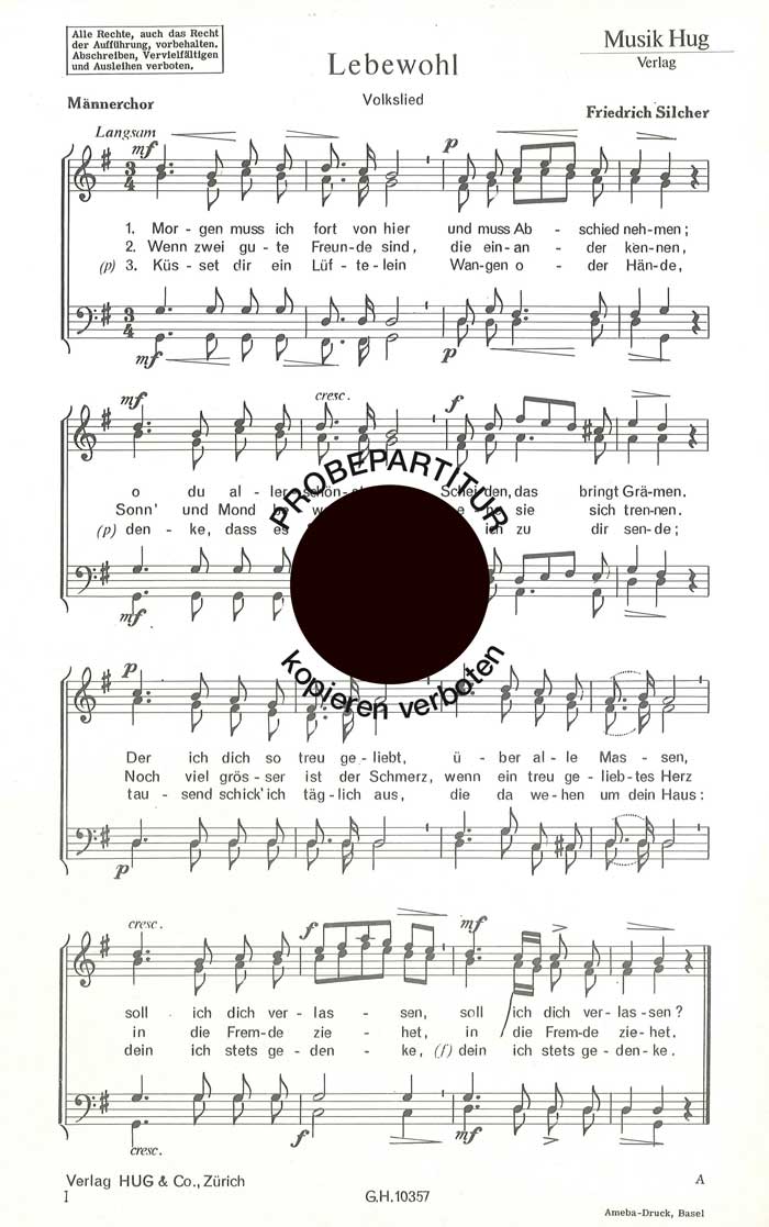 Vorderes Coverbild Lebewohl