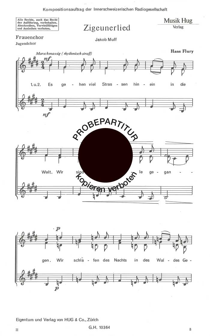 Vorderes Coverbild Zigeunerlied