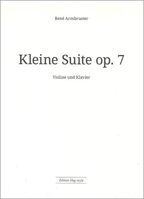 Vorderes Coverbild Kleine Suite op 7