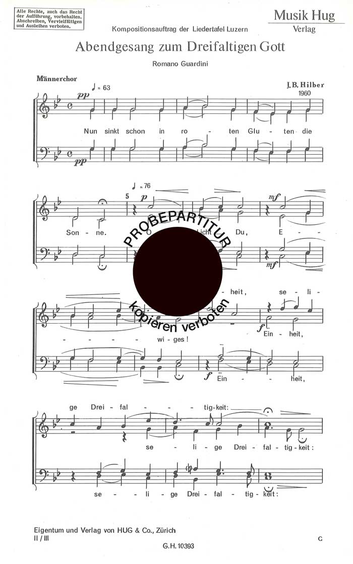 Vorderes Coverbild Abendgesang zum