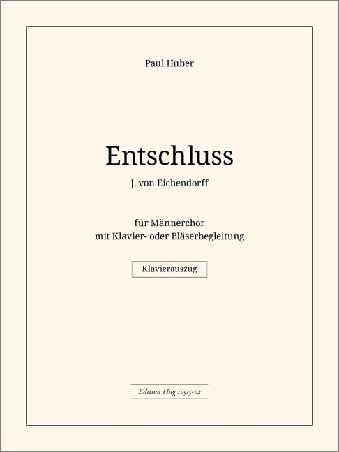 Vorderes Coverbild Entschluss