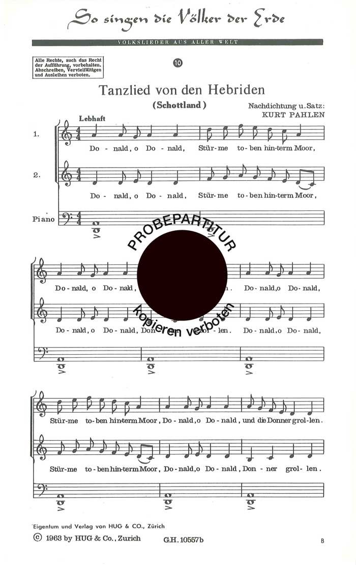 Vorderes Coverbild So singen die Völker der Erde 10