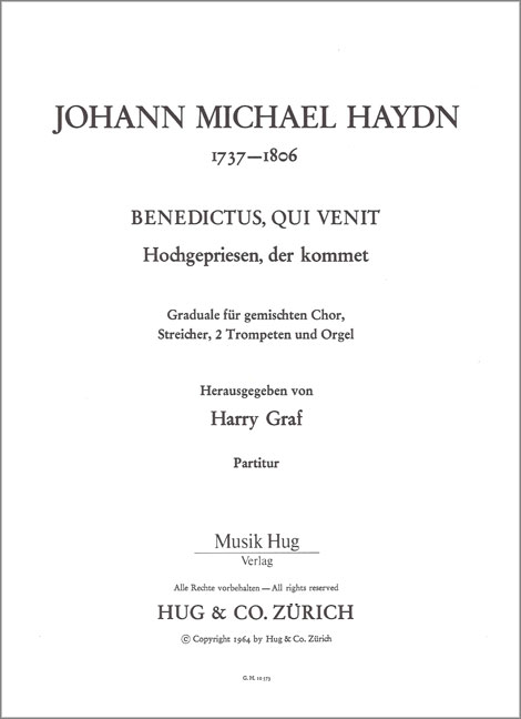 Vorderes Coverbild Benedictus qui venit