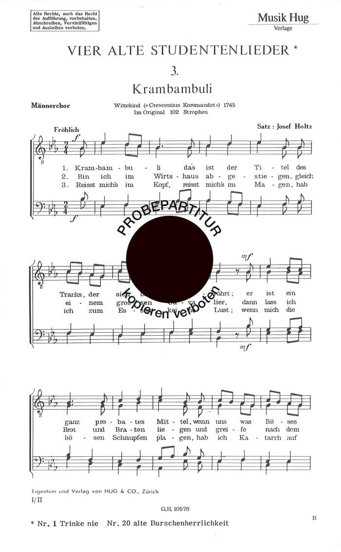 Vorderes Coverbild Krambambuli/Gaudeamus..