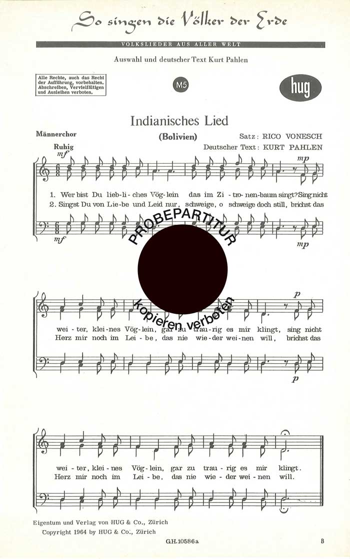 Vorderes Coverbild So singen die Völker der Erde 5