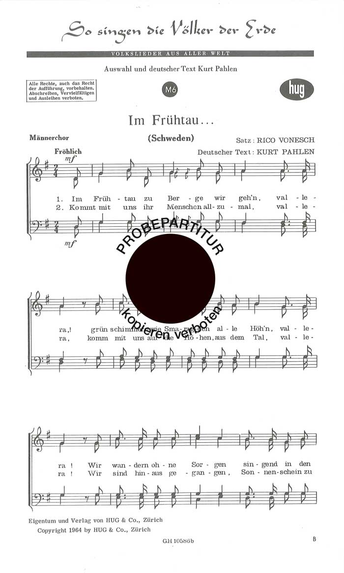 Vorderes Coverbild So singen die Völker der Erde 6
