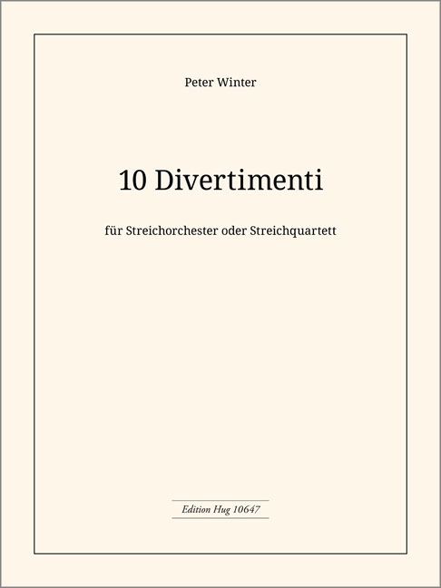 Vorderes Coverbild 10 Divertimenti