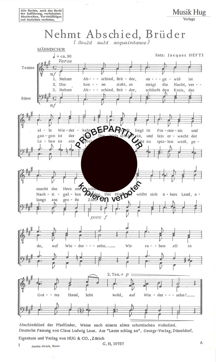 Vorderes Coverbild Nehmt Abschied Brüder