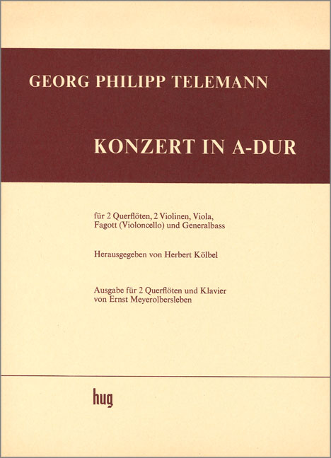 Vorderes Coverbild Konzert A-dur TWV 53:A1
