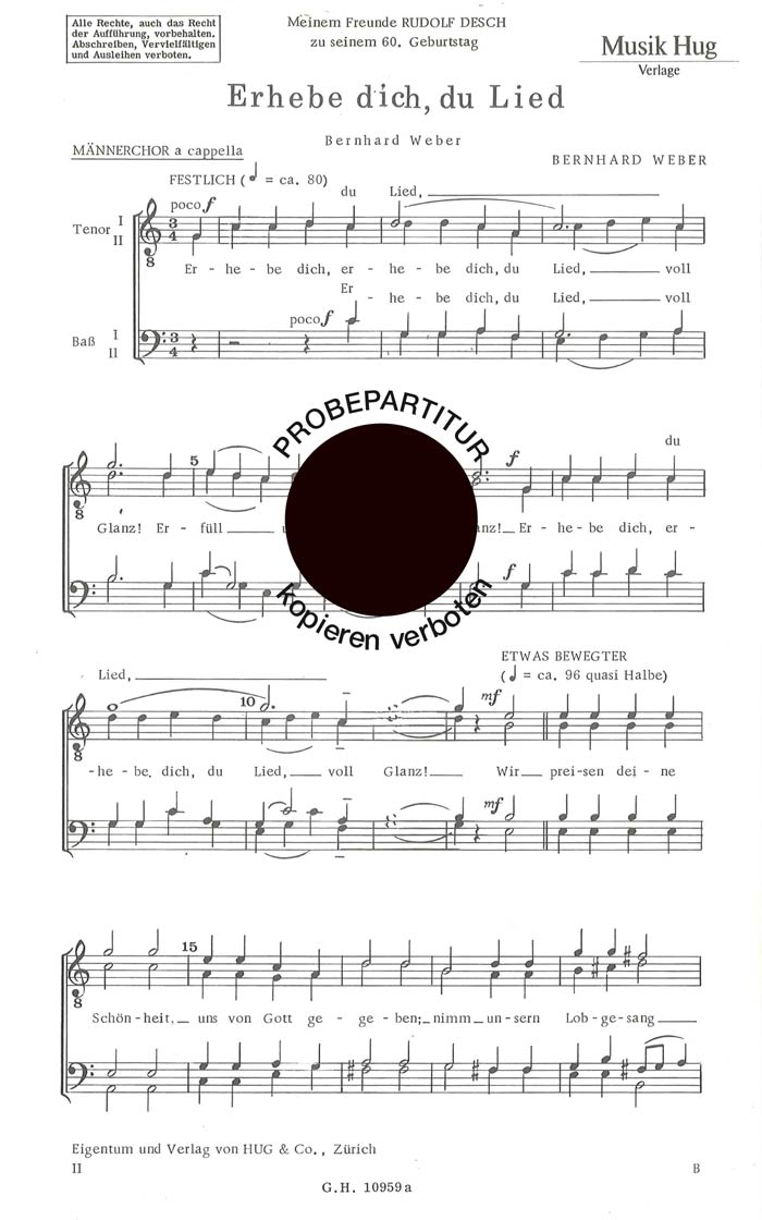 Vorderes Coverbild Erhebe dich du Lied