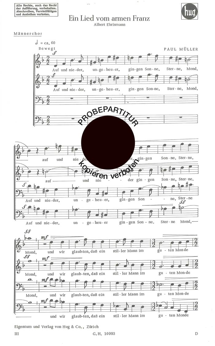 Vorderes Coverbild Lied vom armen Franz
