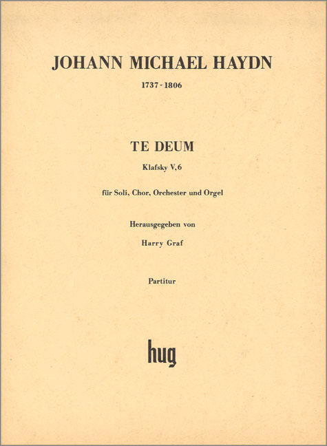 Vorderes Coverbild Te Deum C-Dur
