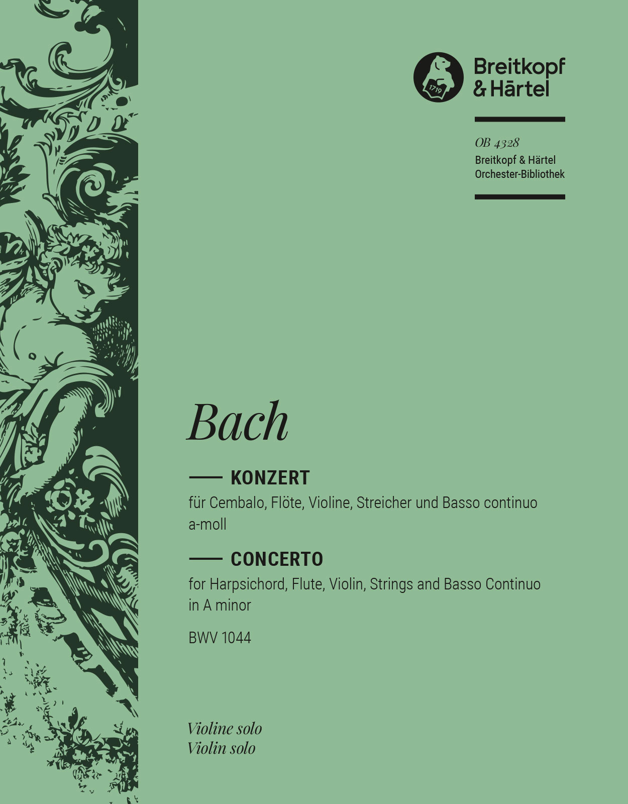Vorderes Coverbild Konzert für Violine, Flöte, Cembalo und Streicher a-Moll BWV 1044