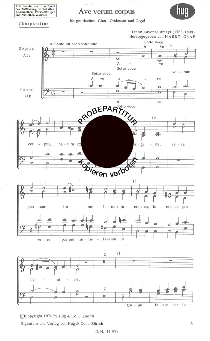 Vorderes Coverbild Ave verum corpus