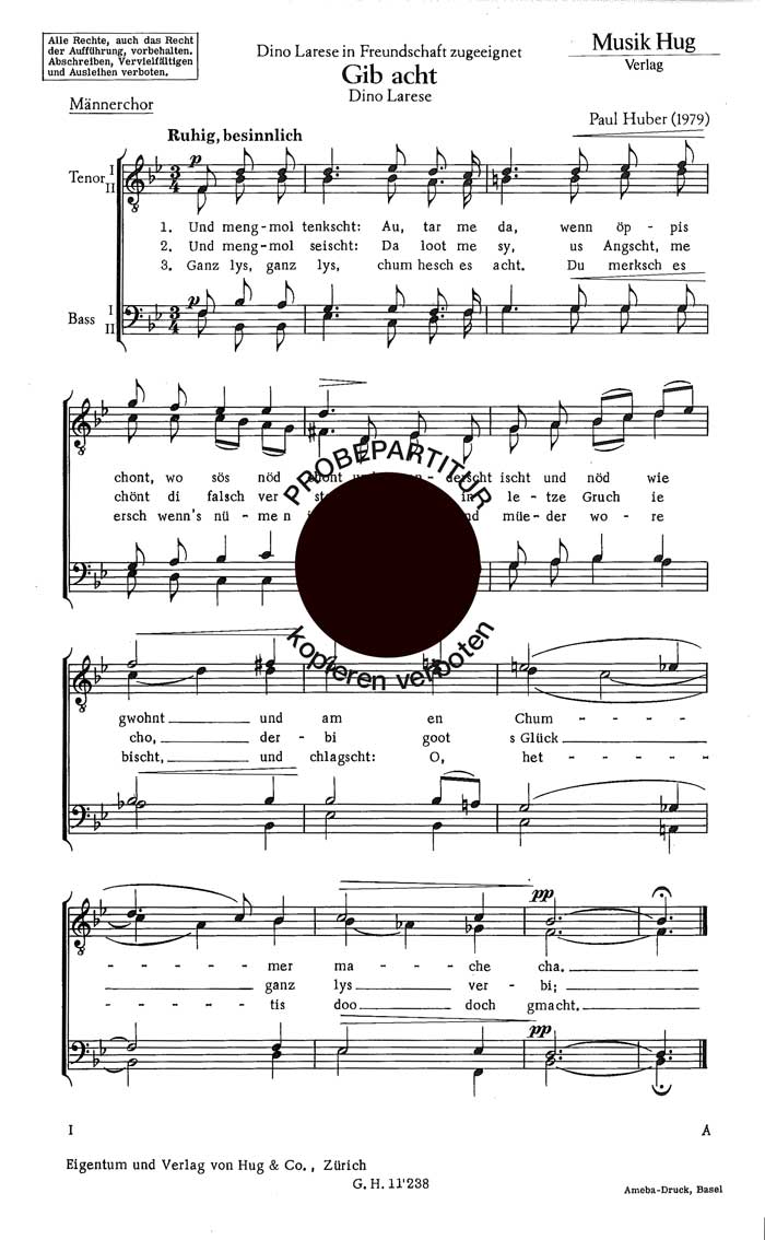 Vorderes Coverbild Gib acht