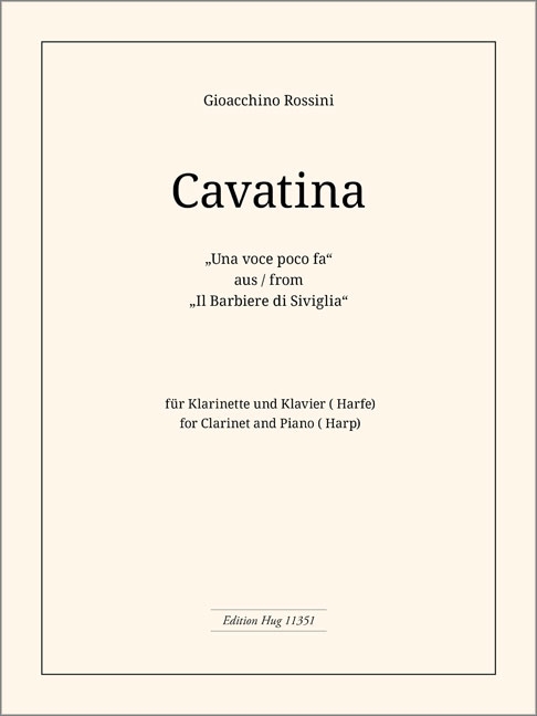 Vorderes Coverbild Una voce poco fa - Cavatina aus Barbier von Sevilla