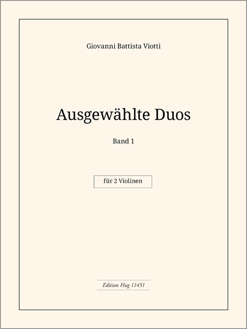 Vorderes Coverbild Ausgewählte Duos Vol 1